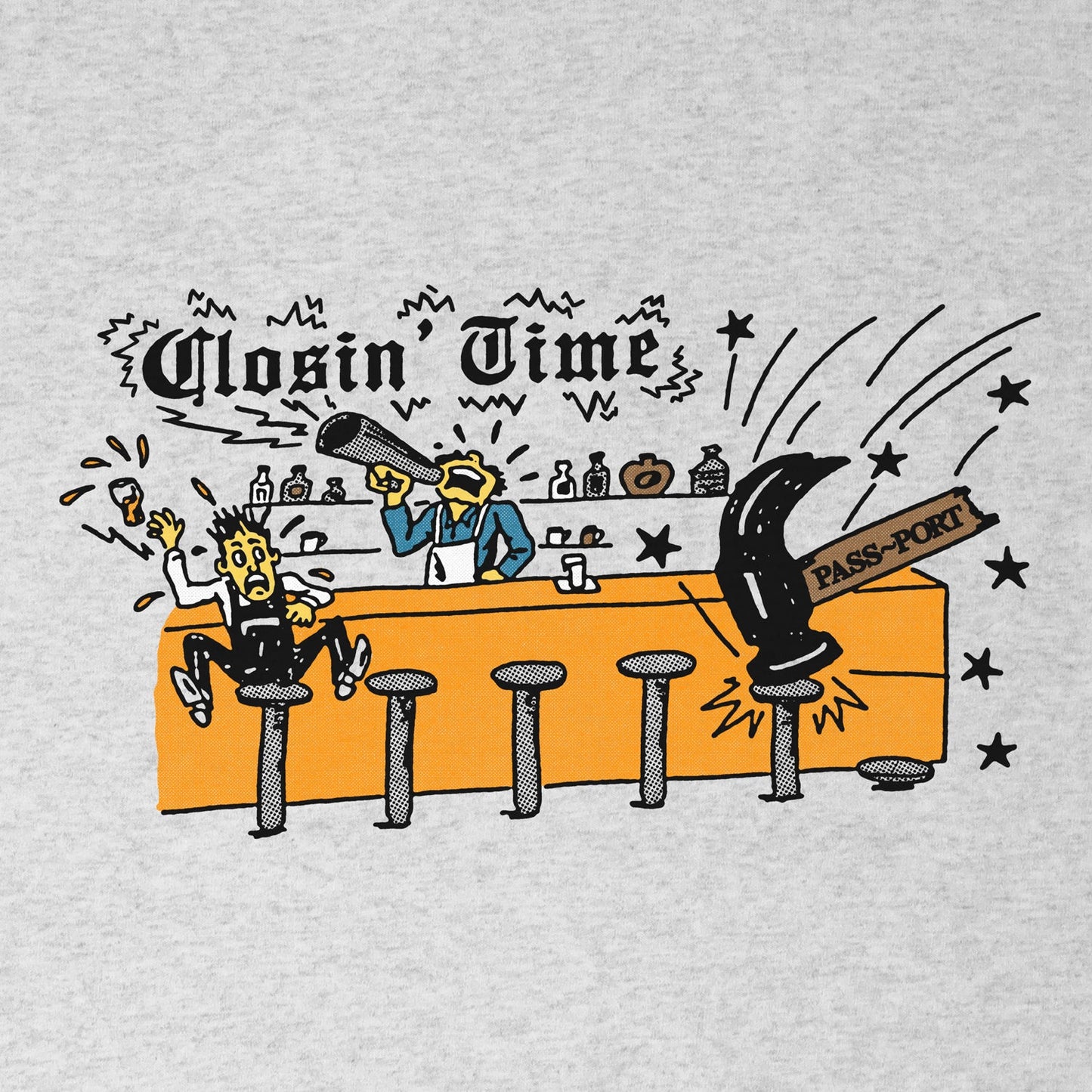 Pass~Port Closin' Time Tee - Ash