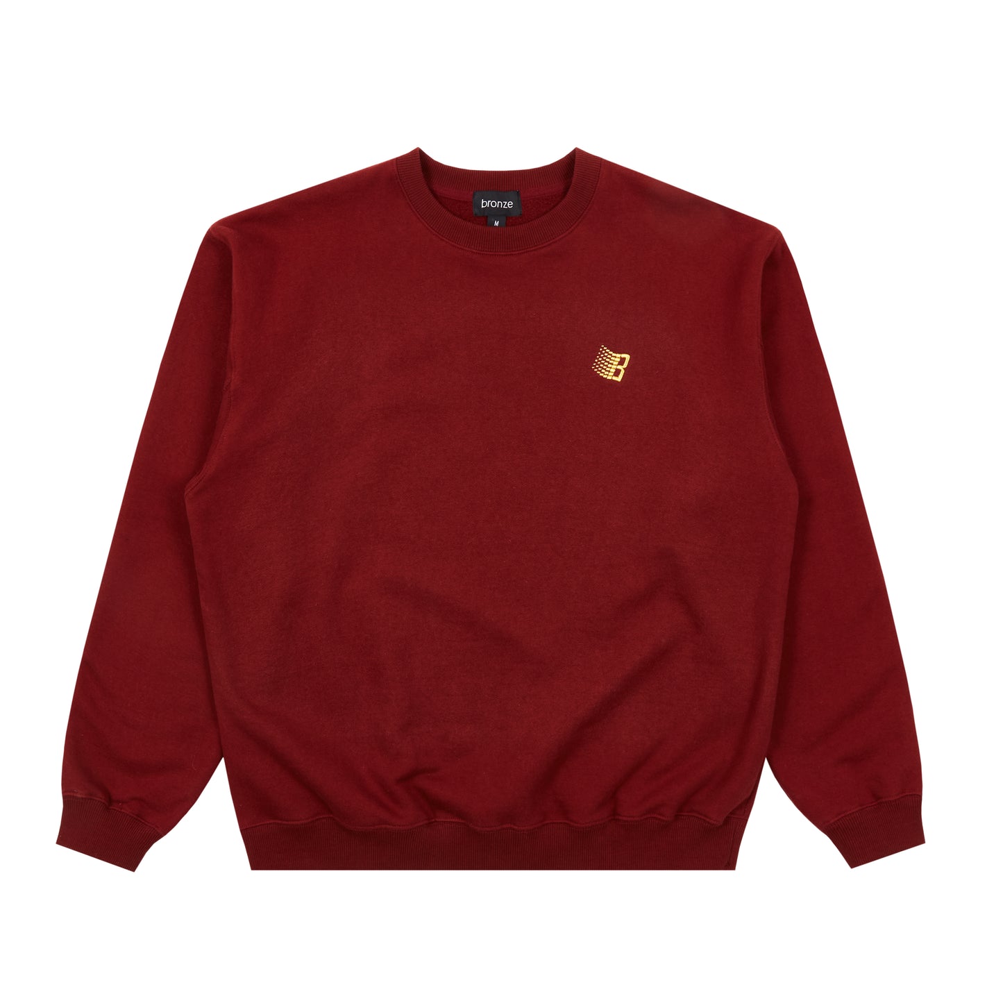 Bronze Logo Crewneck Burgundy