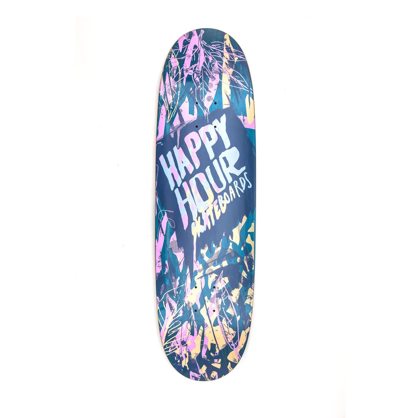 Happy Hour - Drip Logo Football Shape 9"