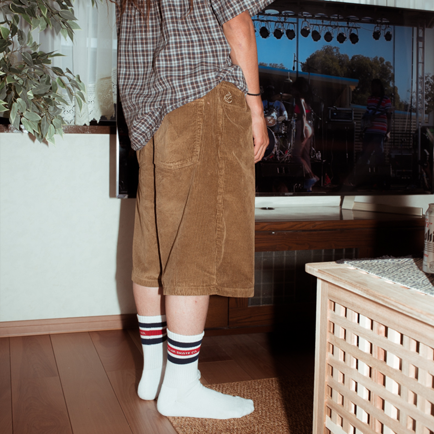 Polar Big Boy Cord Shorts - Brass