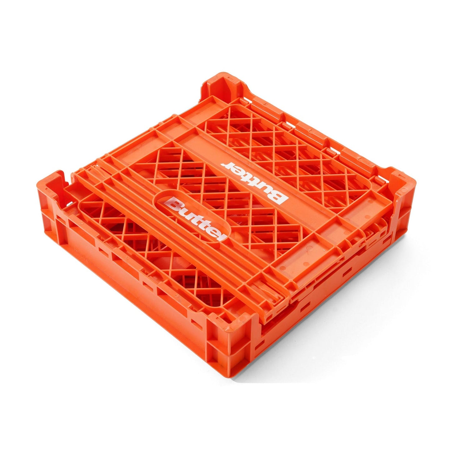Butter Collapsable Record Crate, Orange