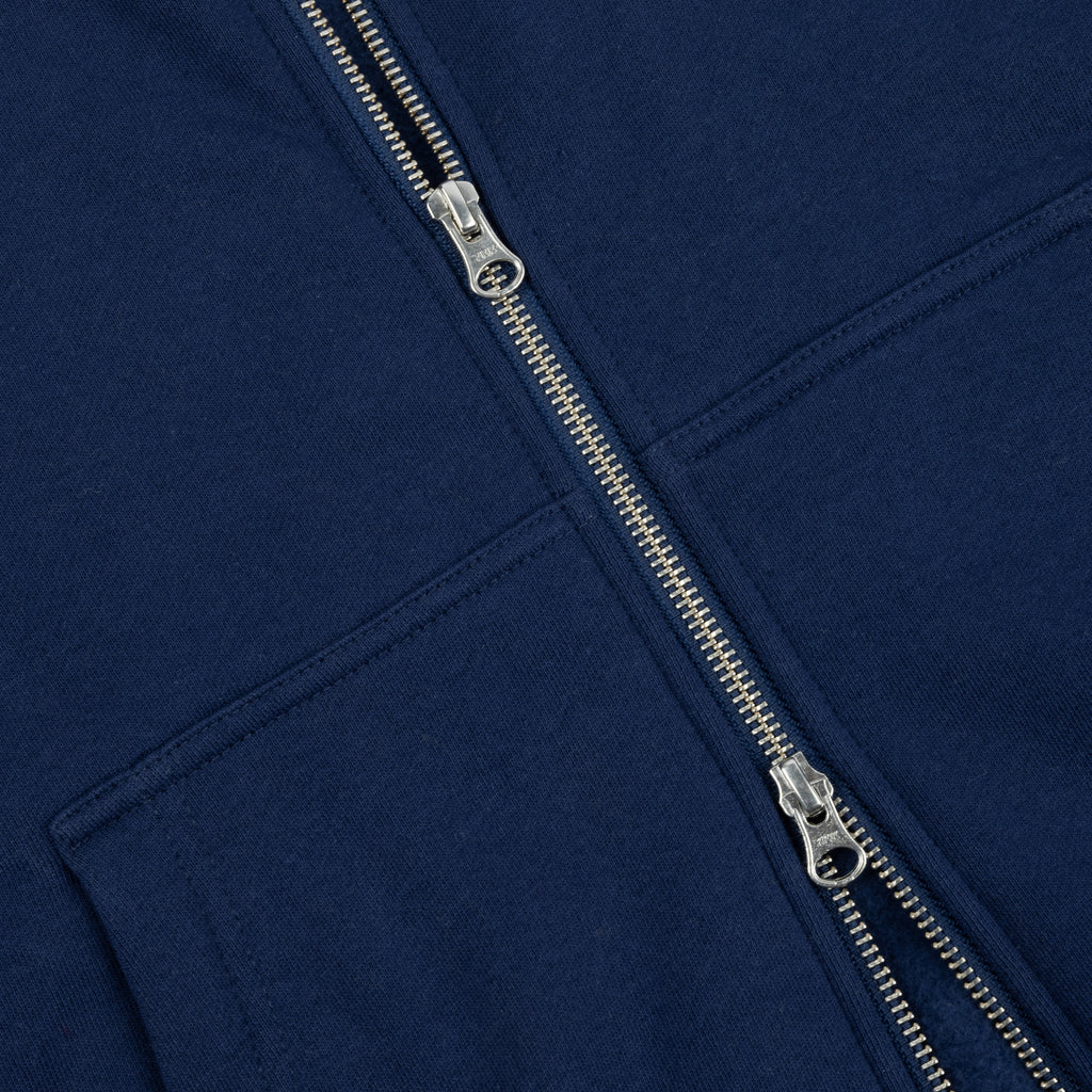 Dime Cursive Zip-Hoodie Navy