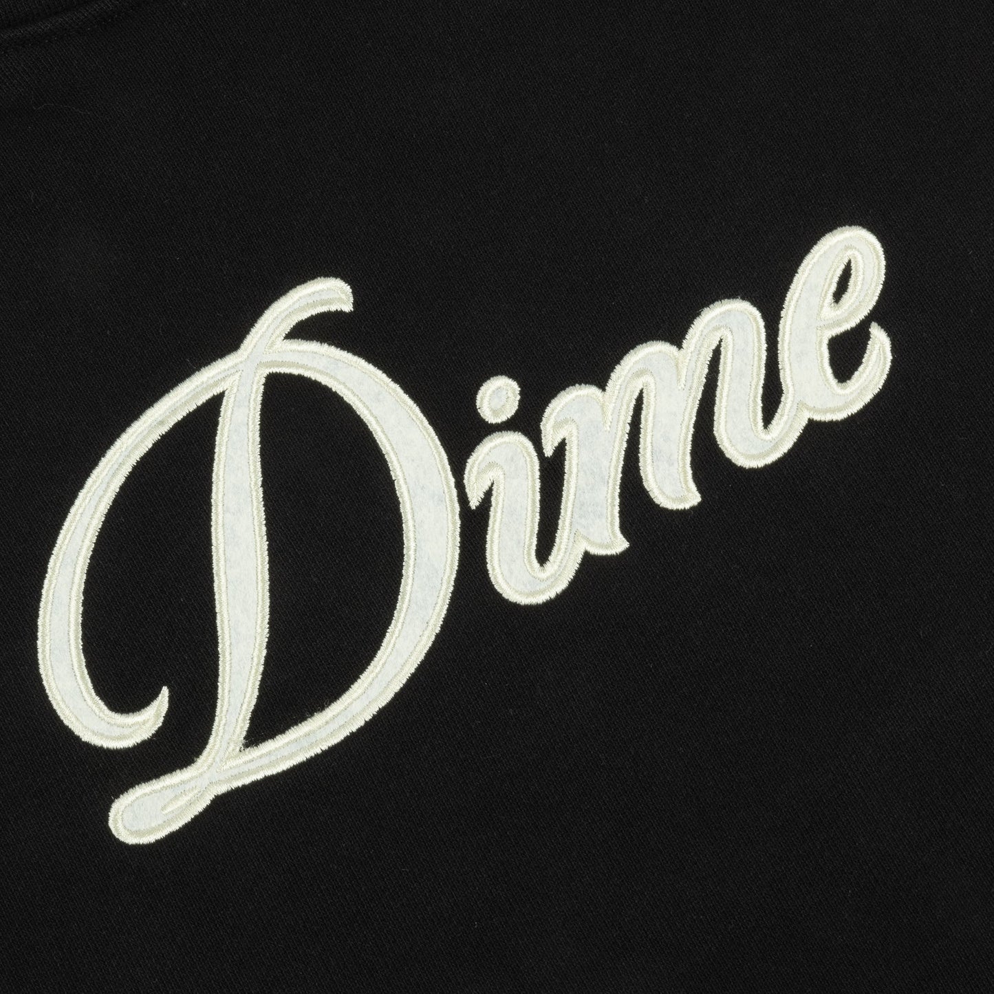 Dime Cursive Hoodie Black