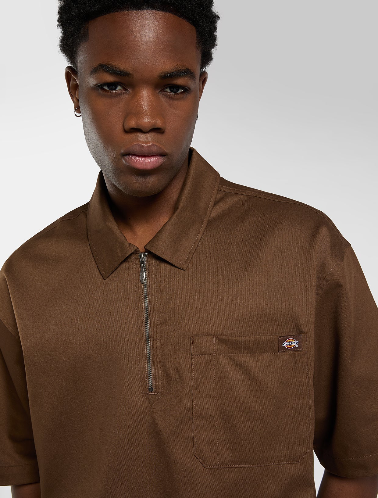 Dickies Cadiz Quarter Zip Short Sleeve Shirt