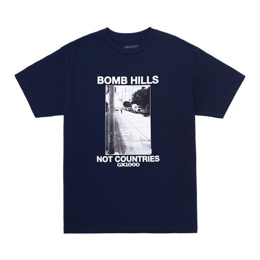 GX1000 - Bomb Hills Not Countries Tee - Navy