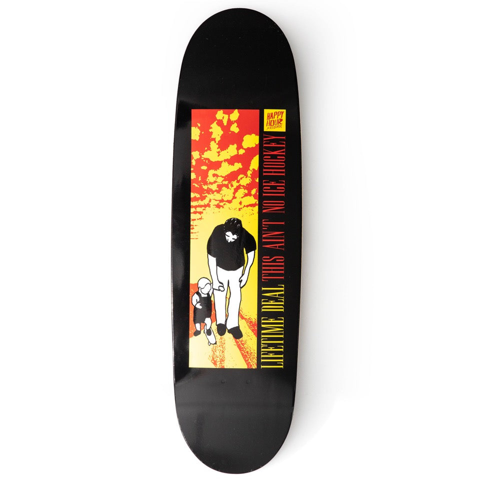 Happy Hour Life Time Illusion Football Shape Deck 8.75"