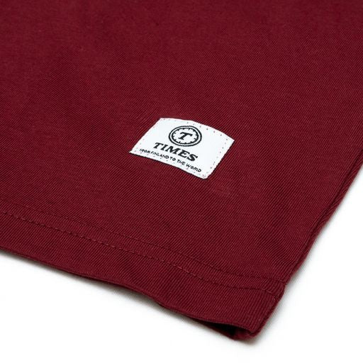 Times Wine T-shirt Burgundy