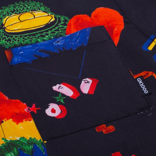 GX1000 Panda Sex Rayon Shirt - Black