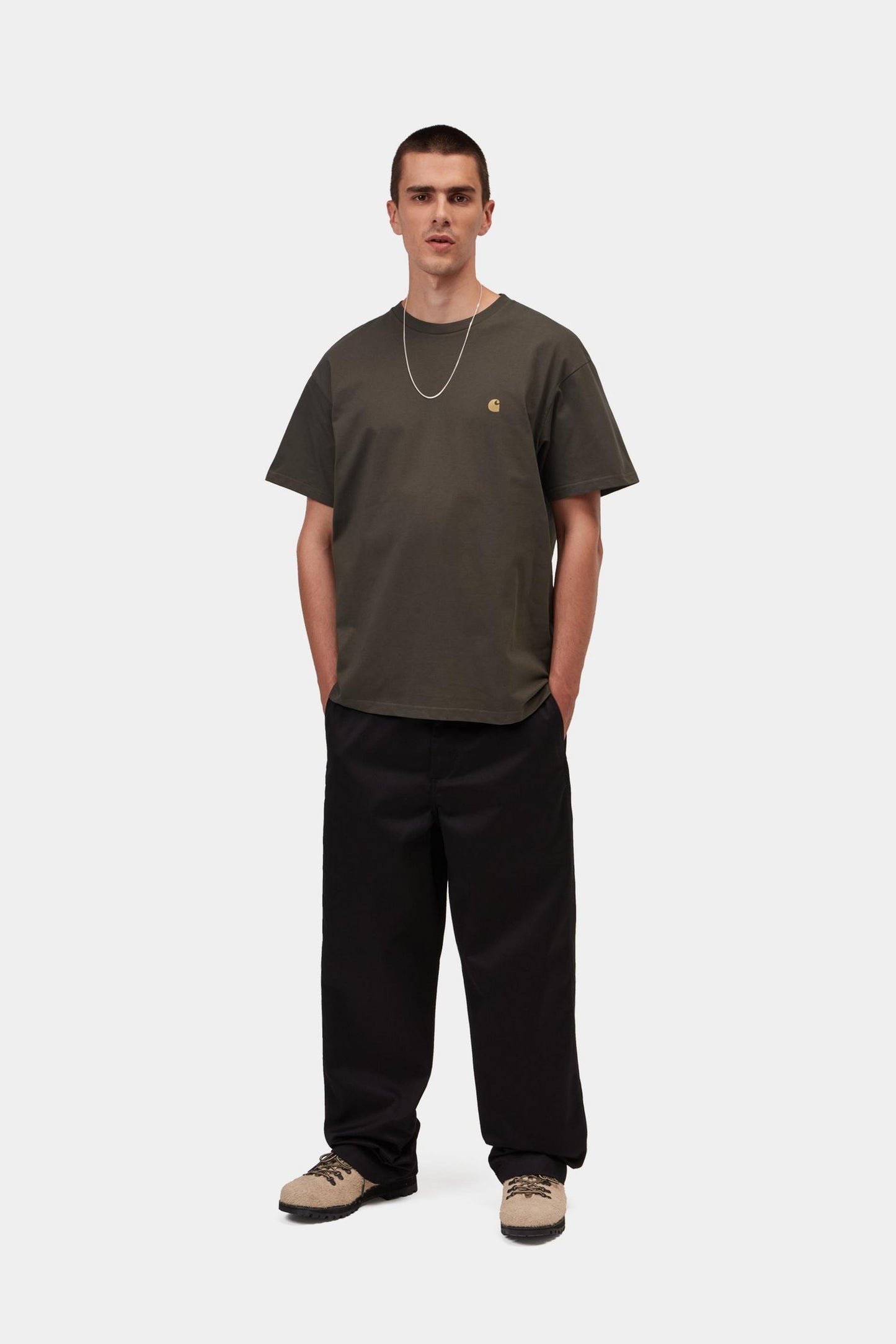 Carhartt WIP S/S Chase T-Shirt Shungite / Gold