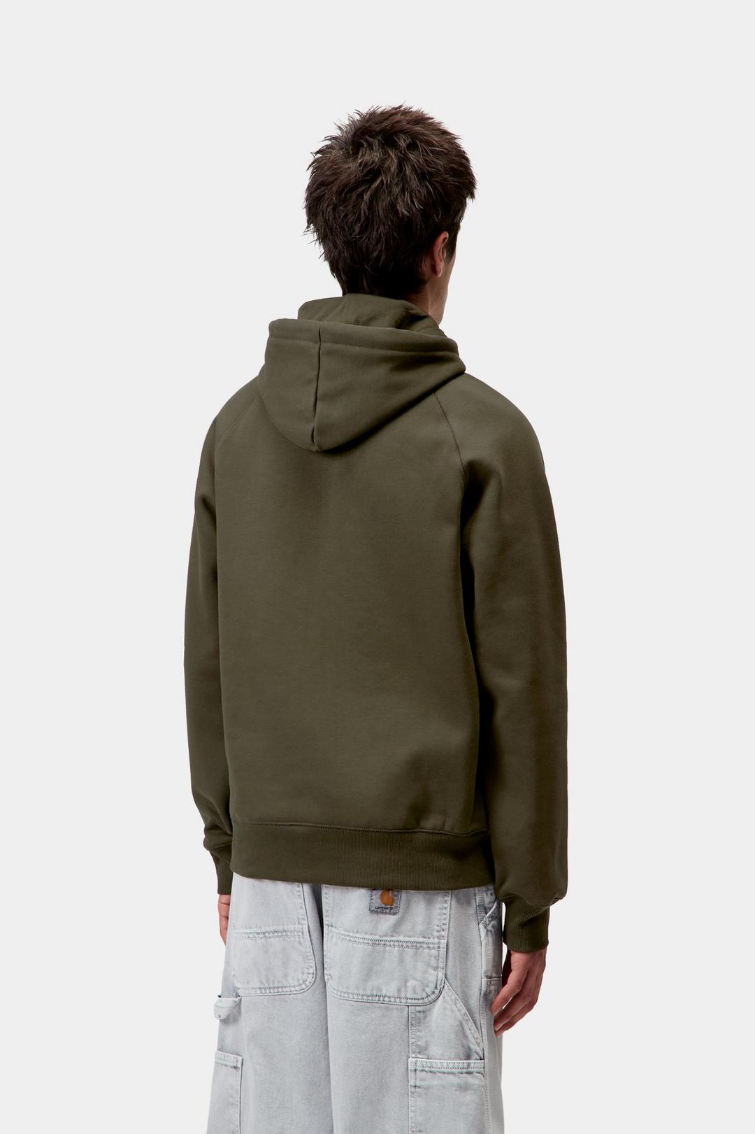 Carhartt WIP Hooded Chase Sweatshirt Olive / Gold