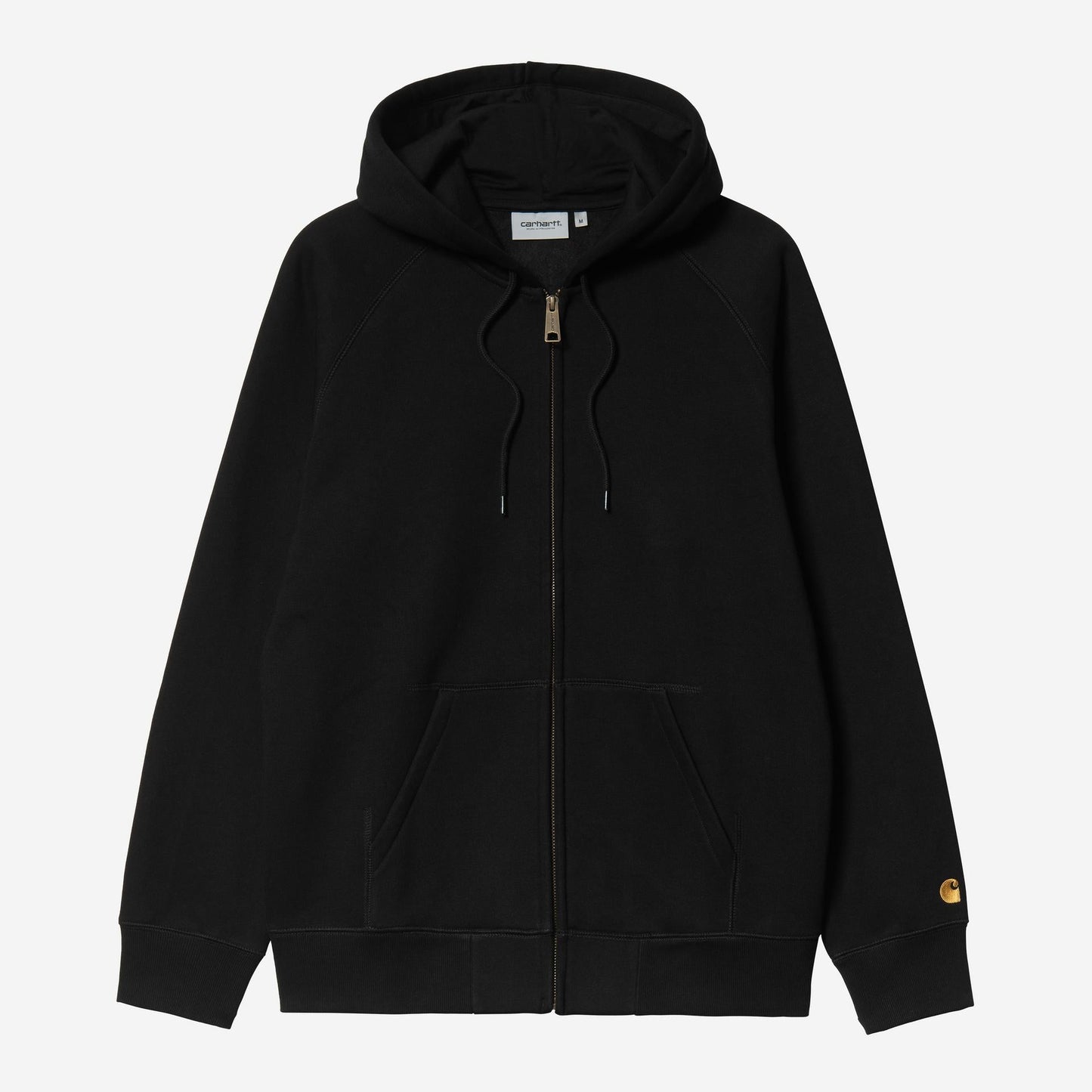 Carhartt WIP Hooded Chase Jacket Dark Black / Gold