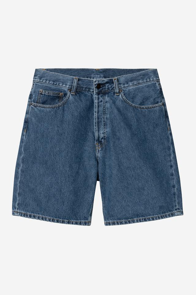 Carhartt WIP Nolan Short Blue, Heavy stone wash