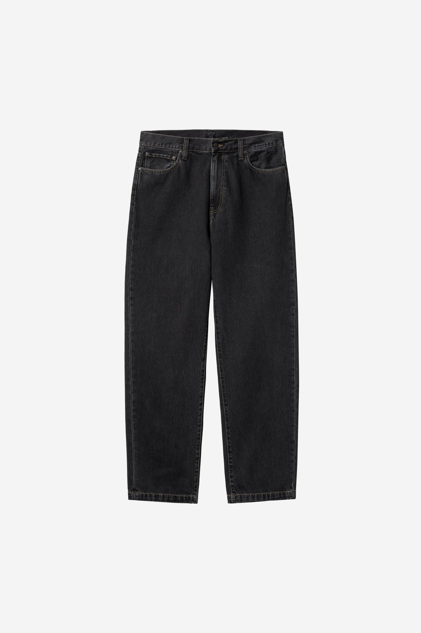 Carhartt WIP Aaron Pant Black, Stone Washed