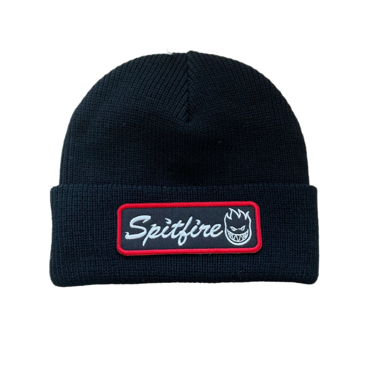 Spitfire Courier Patch Cuff Beanie Black