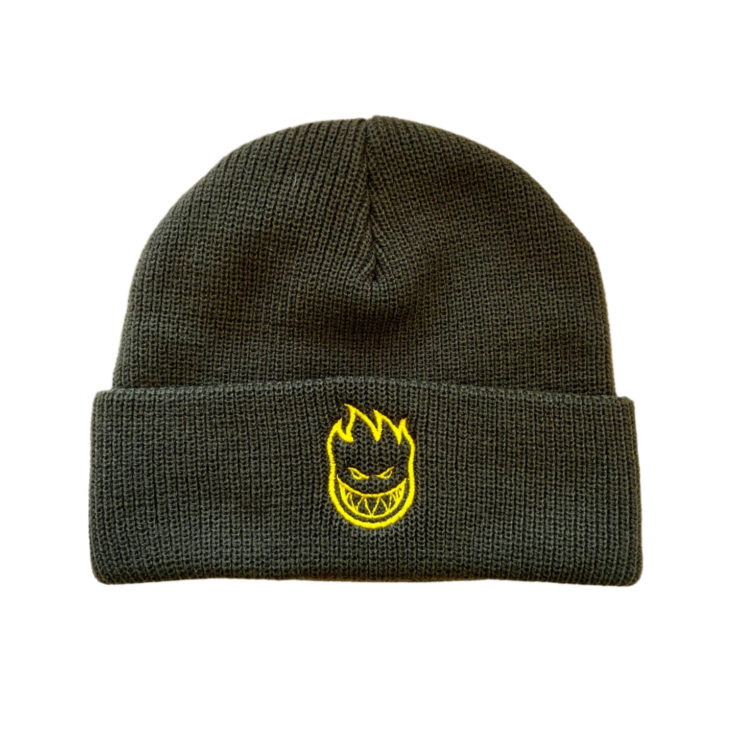 Spitfire Bighead Cuff Beanie Army Green /Gold