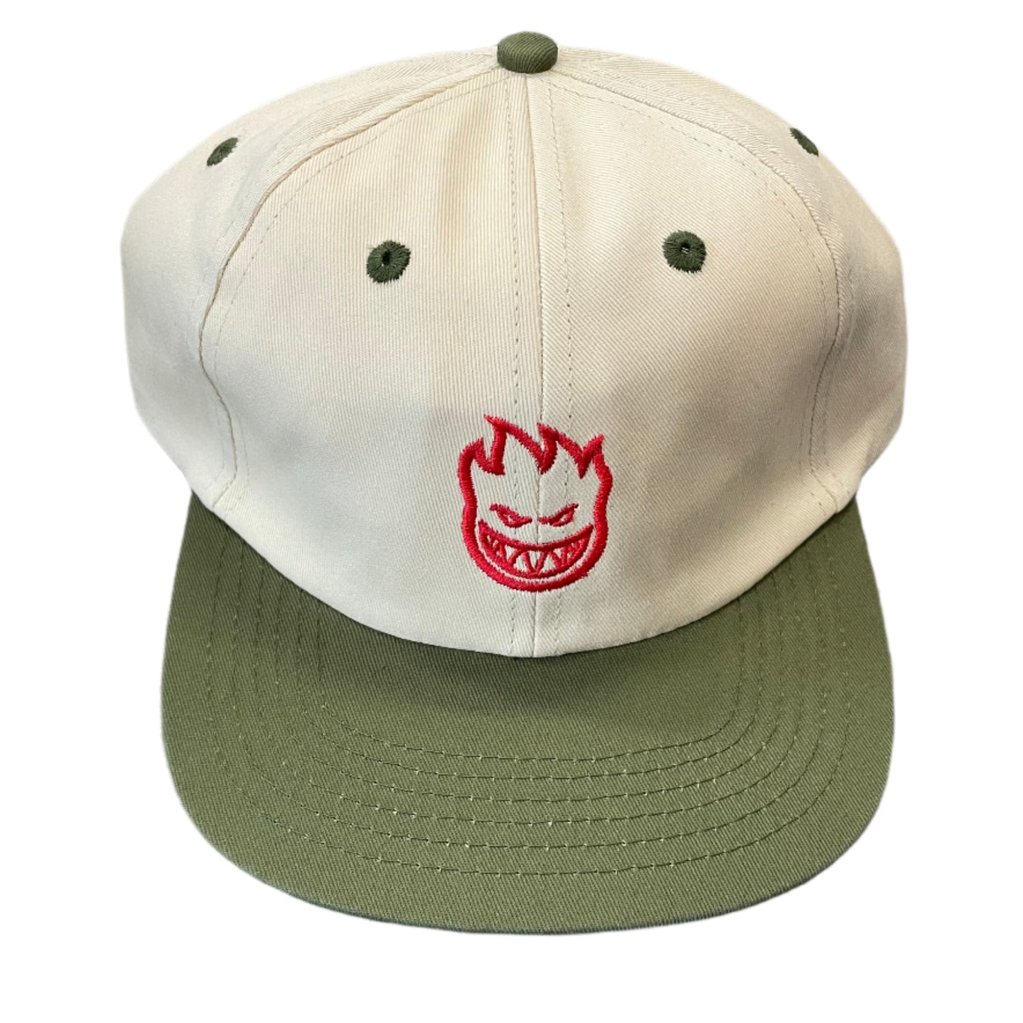 Spitfire Lil Bighead Strapback Natural/ Olive/ Red
