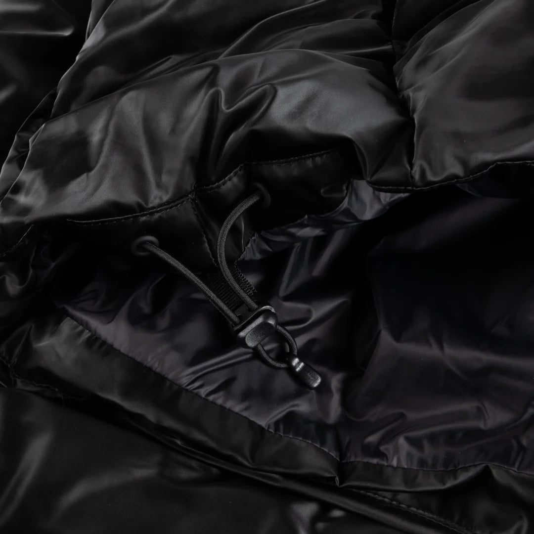 Dime Wavy Puffer Jacket Smoke Black