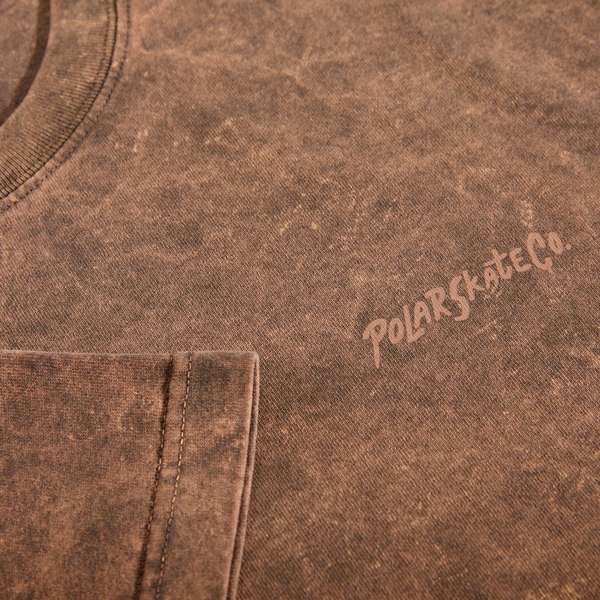 Polar Surf Logo Acid Tee Brown