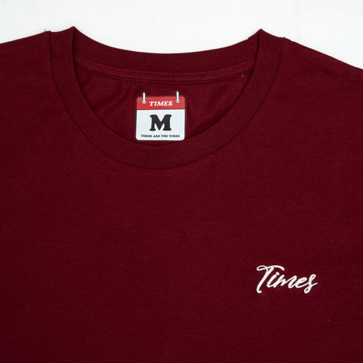 Times Wine T-shirt Burgundy