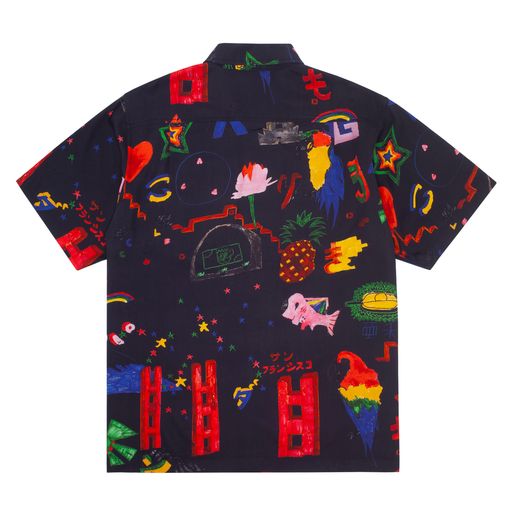 GX1000 Panda Sex Rayon Shirt - Black