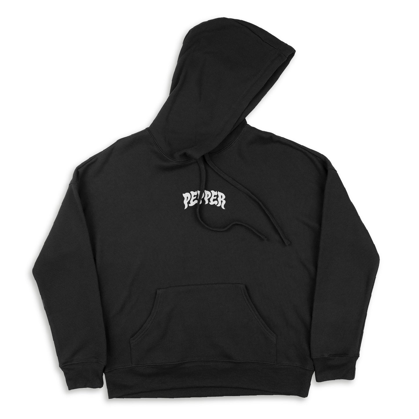 Pepper Logo Hoodie Black