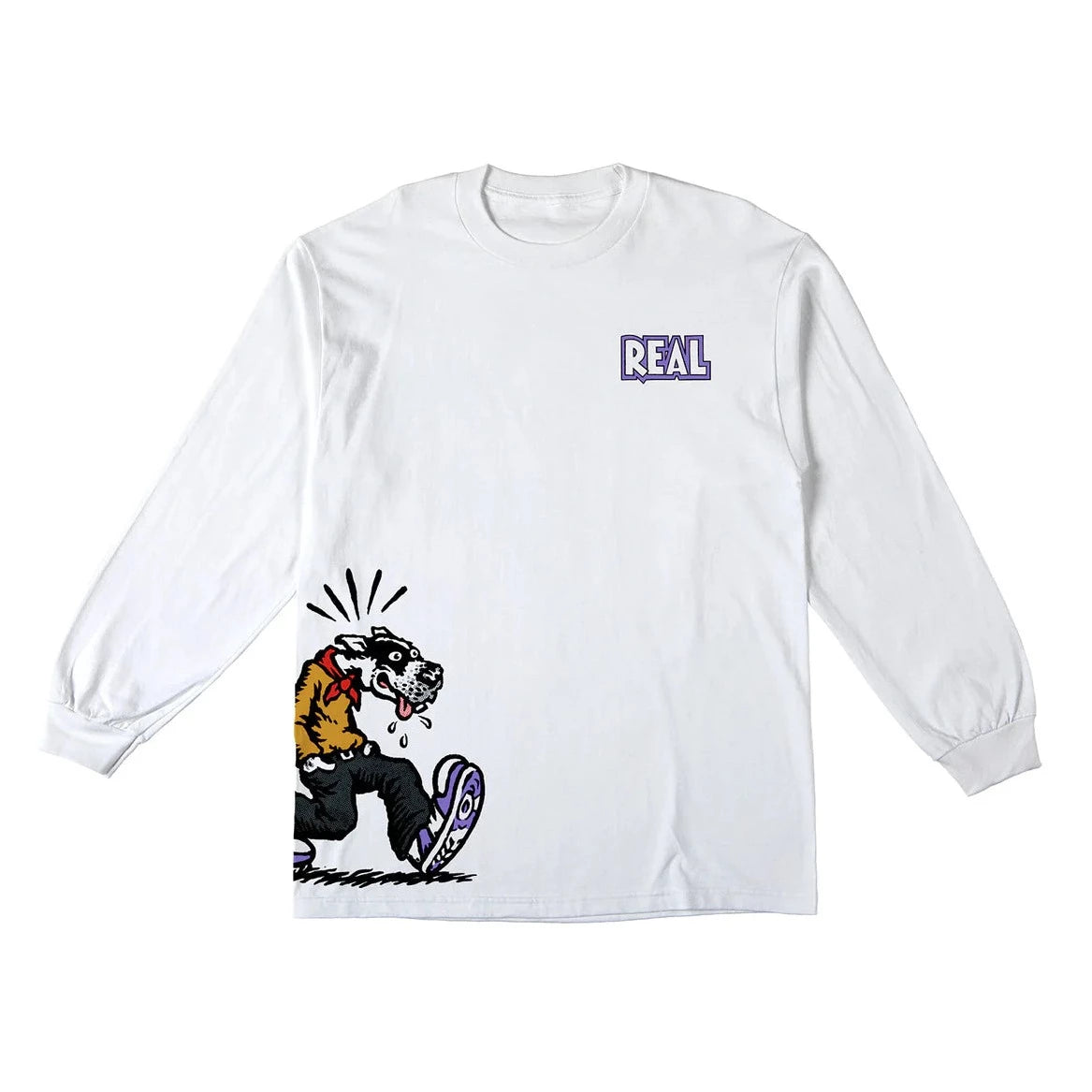 Real Comix L/S tee White