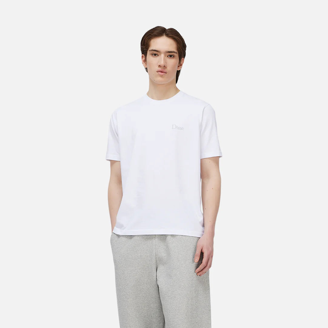 Dime Classic Small Logo T-Shirt White