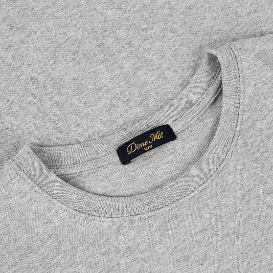 Dime Cursive T-Shirt Heather Grey