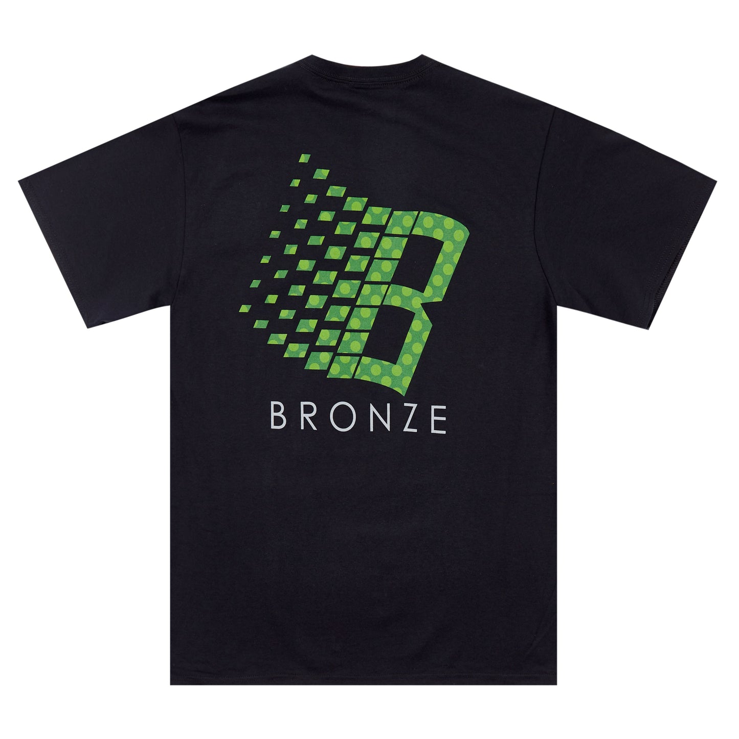 Bronze Polka Dot Logo Tee Blk