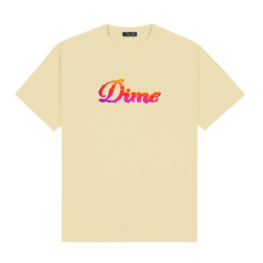 Dime Cursive Cloud T-Shirt Cloud Cream