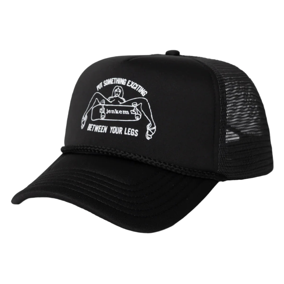 Jenkem Legs Trucker Hat Black
