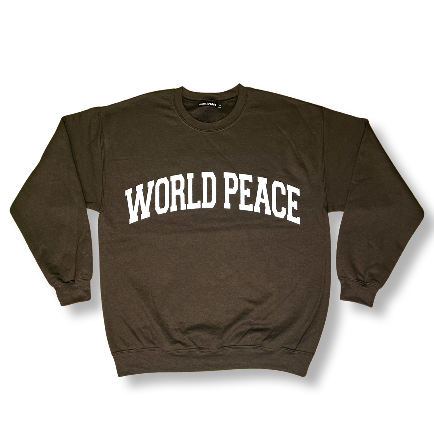 World Peace Freshman Crewneck Dark Brown