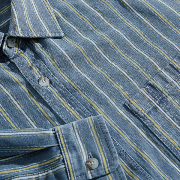 Polar Mike Shirt Denim Blue / Yellow
