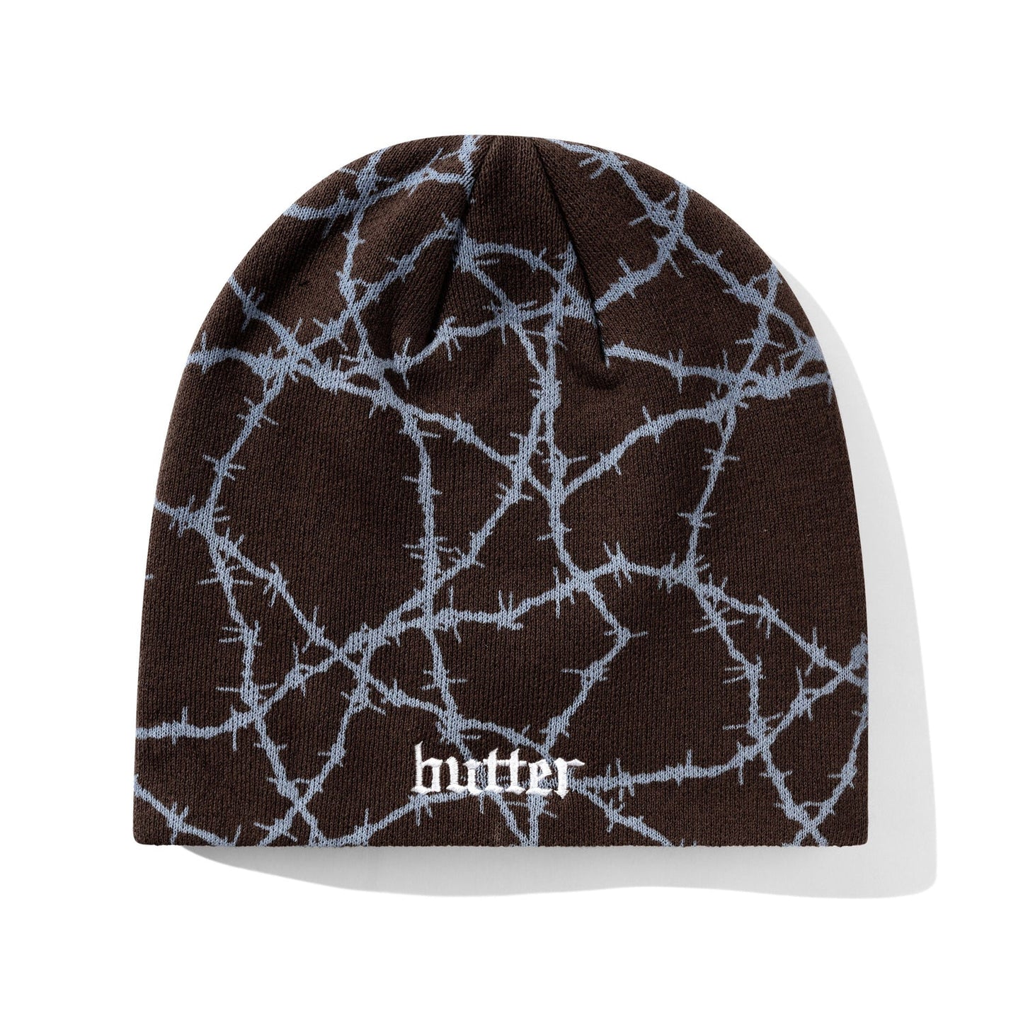 Butter Wired Skully Beanie, Brown