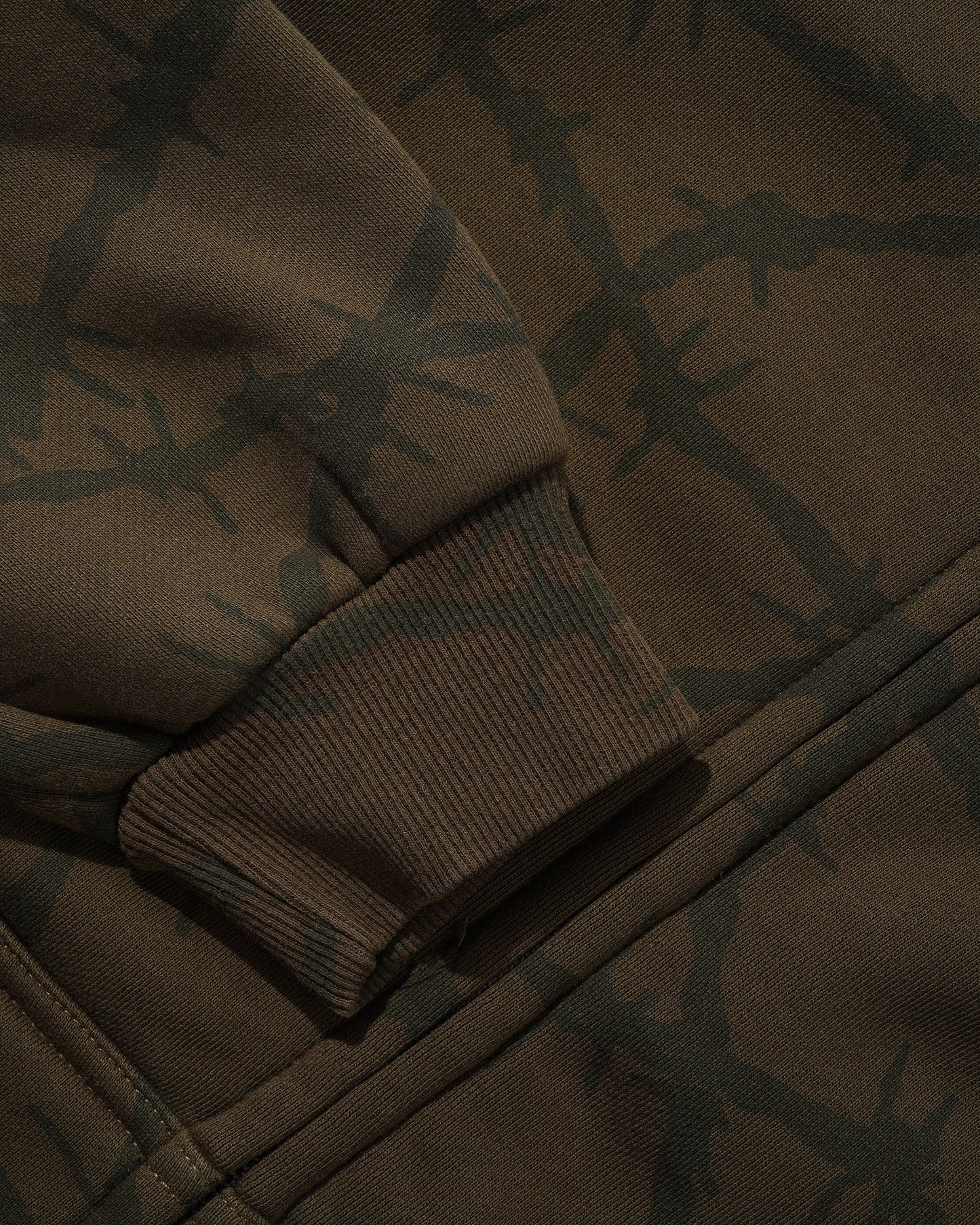 Butter Wired Zip-Thru Hood, Fudge