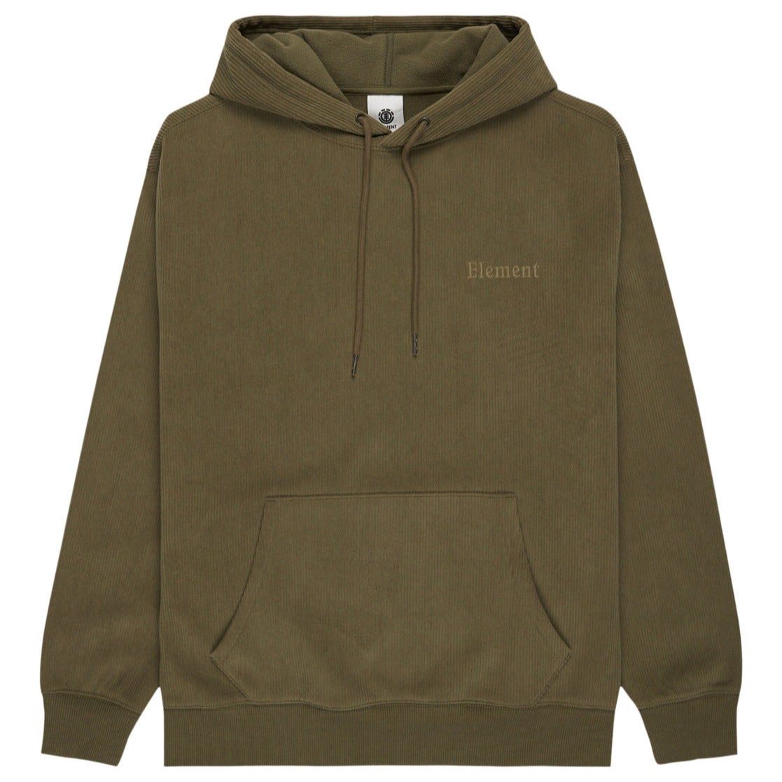 Element Serif Corduroy Hoodie Kalamata
