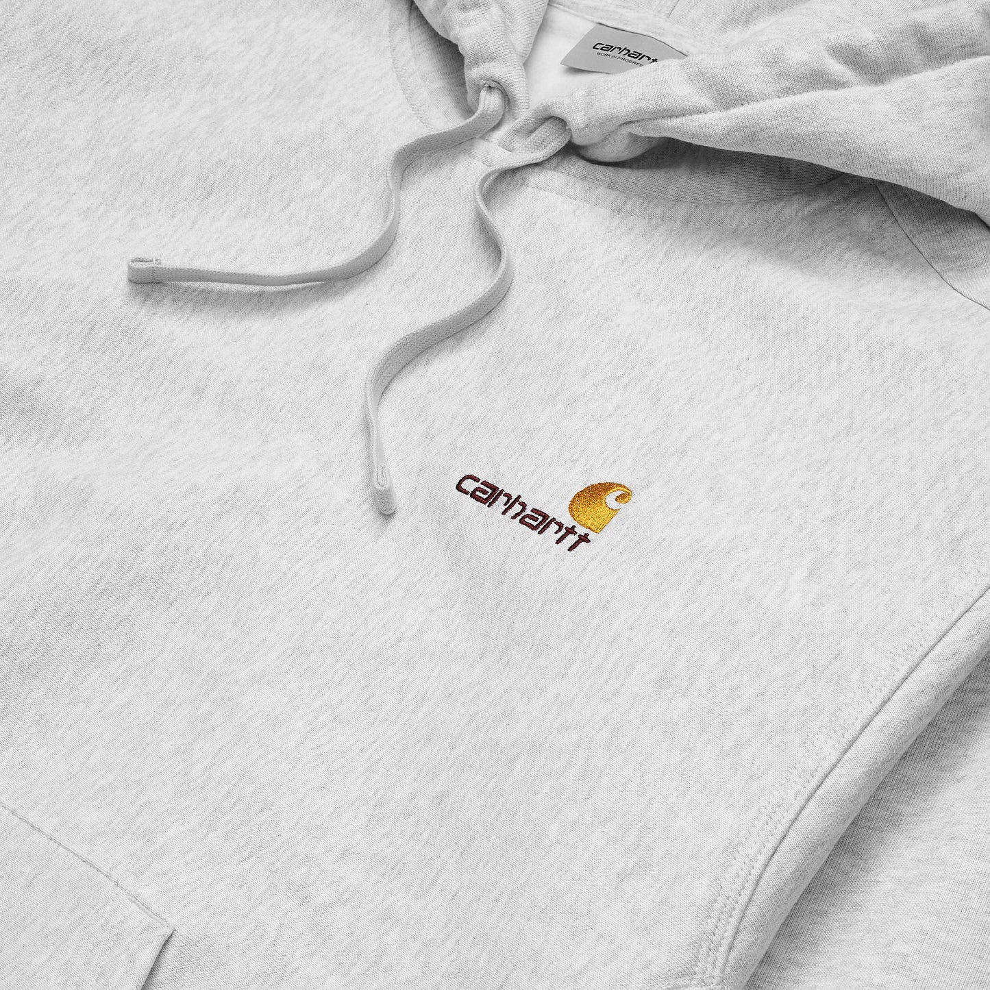 Carhartt WIP Hooded American Script Sweat Ash Heather