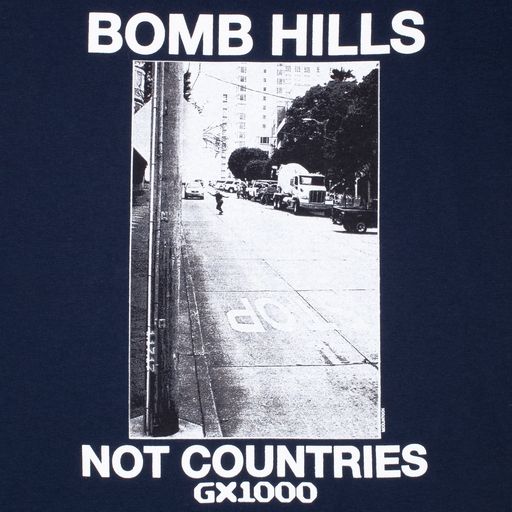 GX1000 - Bomb Hills Not Countries Tee - Navy