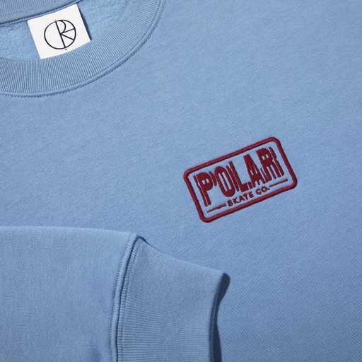 Polar Dave Crewneck Earthquake Oxford Blue