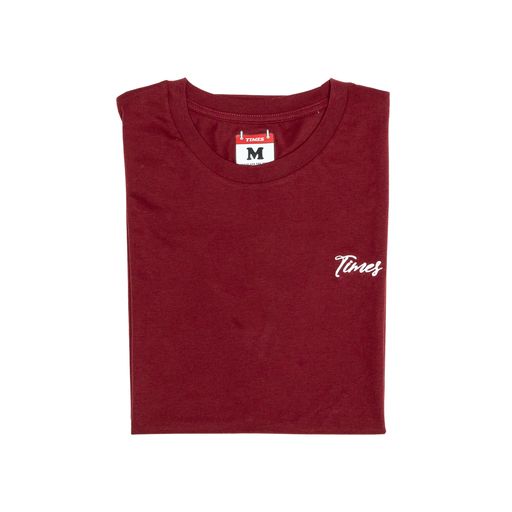 Times Wine T-shirt Burgundy