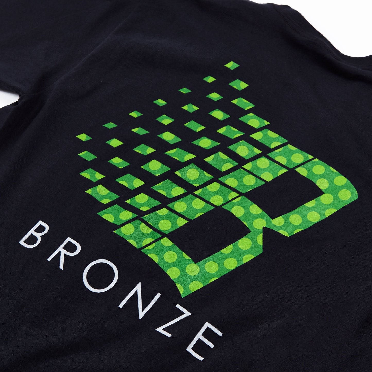 Bronze Polka Dot Logo Tee Blk