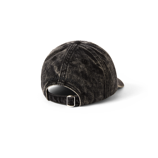 Polar Stroke Logo Denim Cap Dark Acid Black