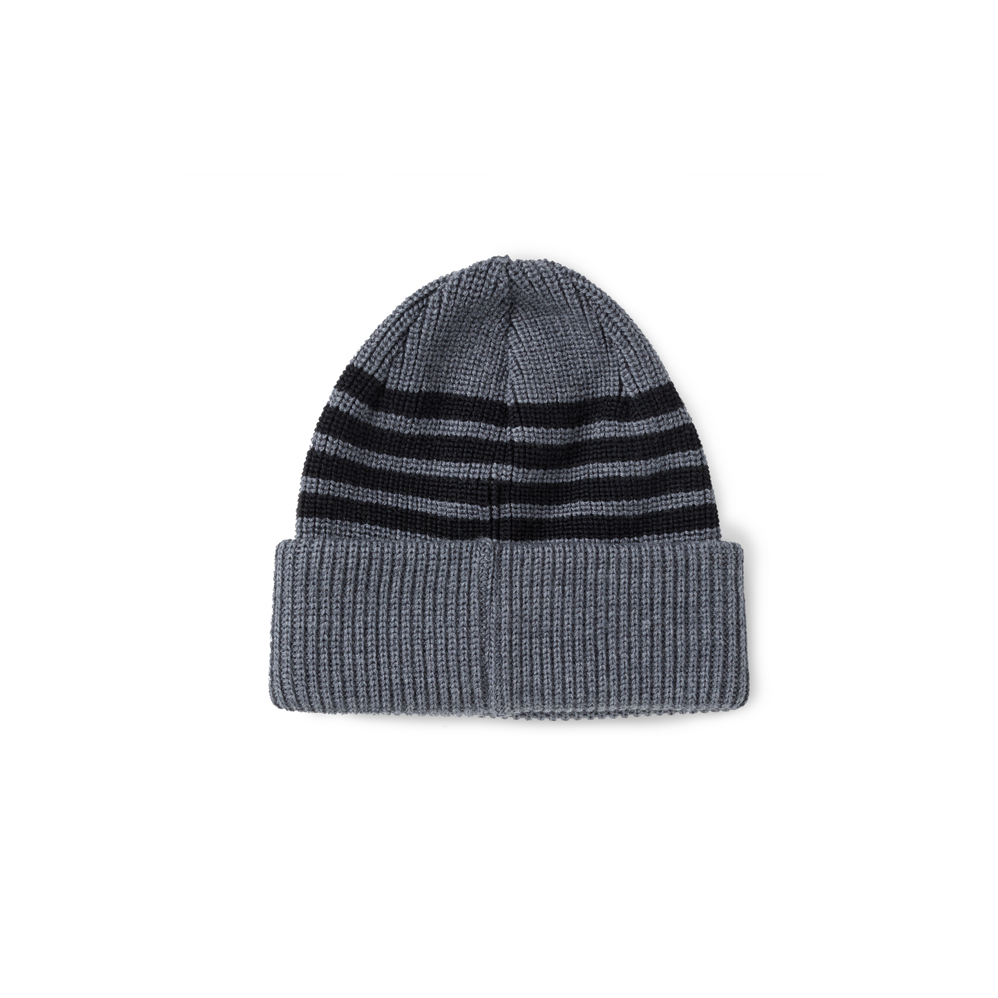 Polar Stripe Merino Beanie Grey