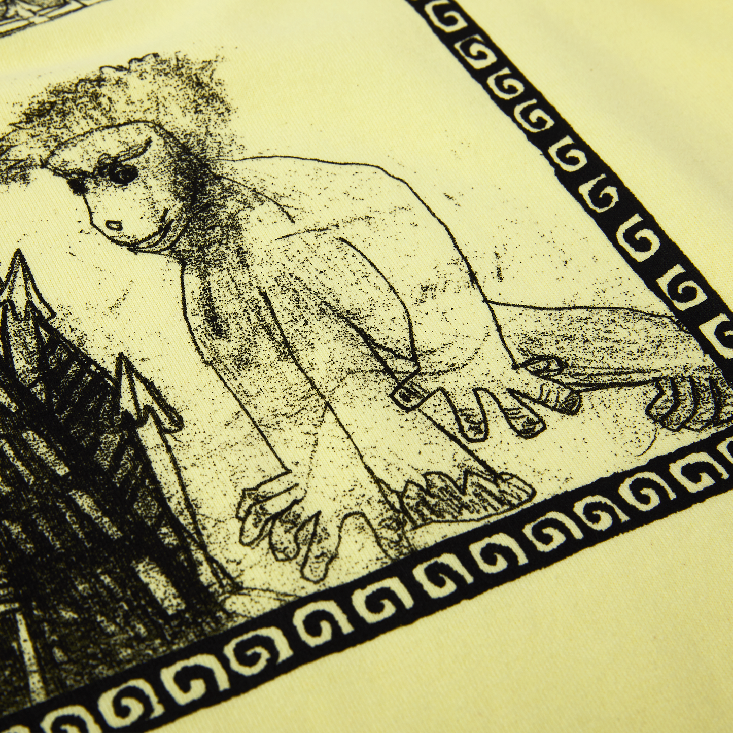 Polar Gorilla King Tee Pale Yellow