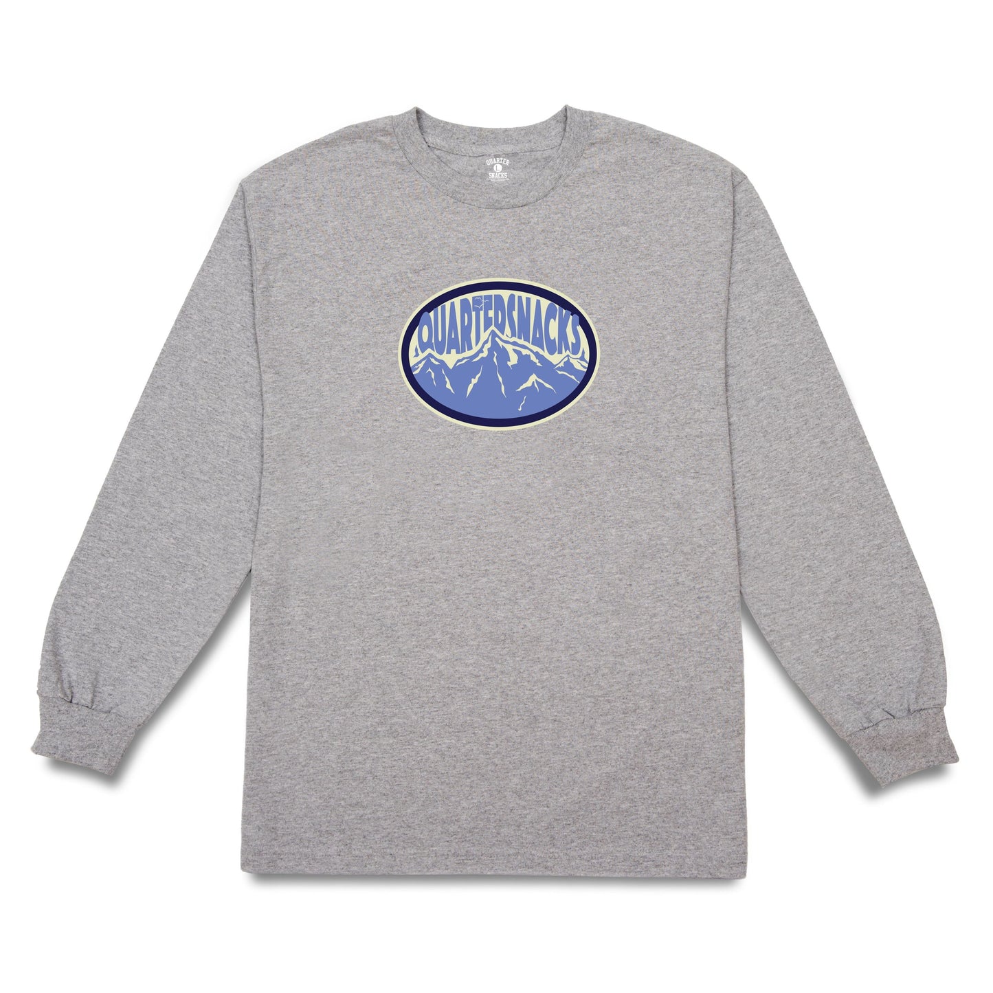 Quartersnacks Mountain Longsleeve Tee Grey