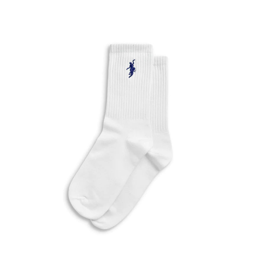 Polar No Comply Socks White/Blue