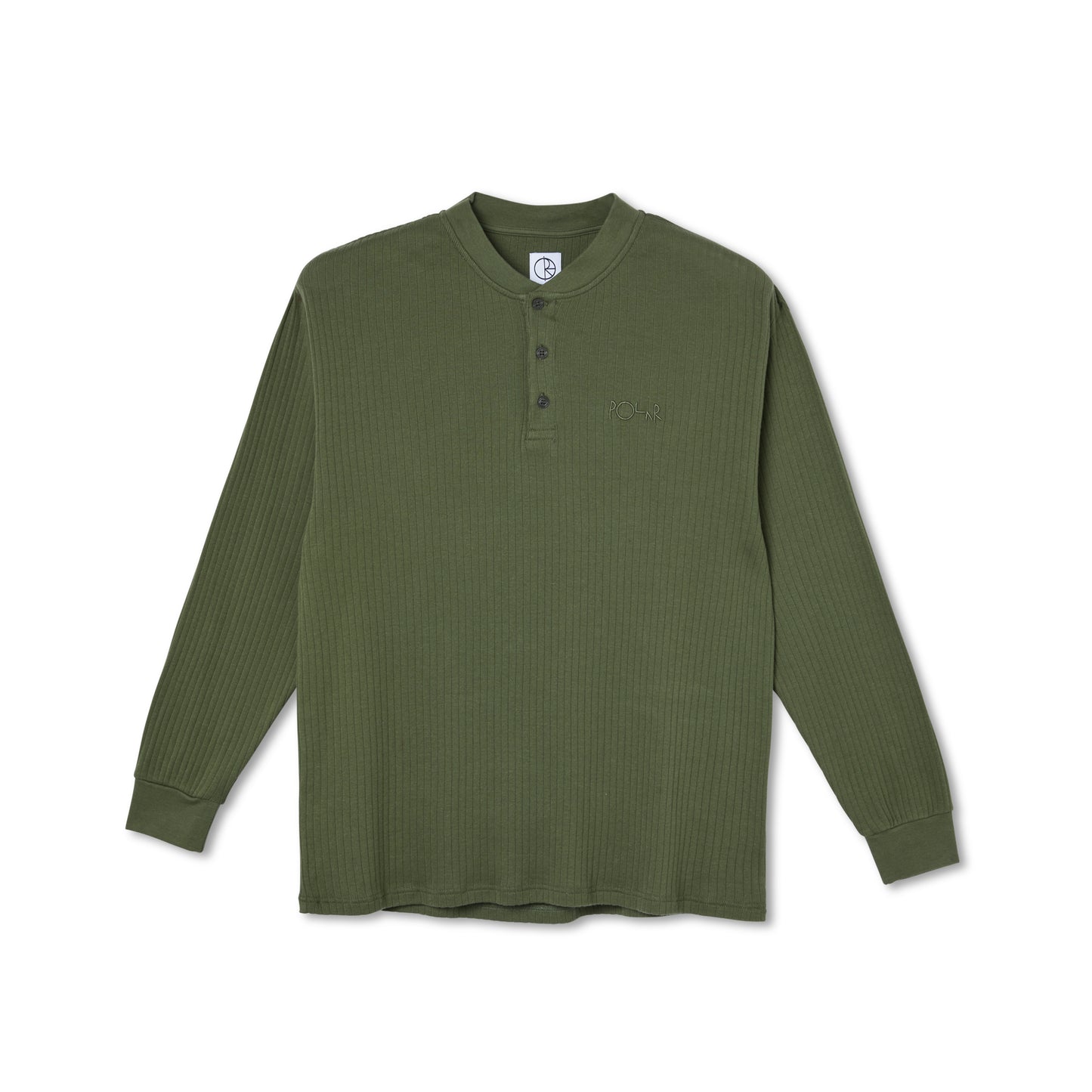 Polar Rib Henley Longsleeve Uniform Green