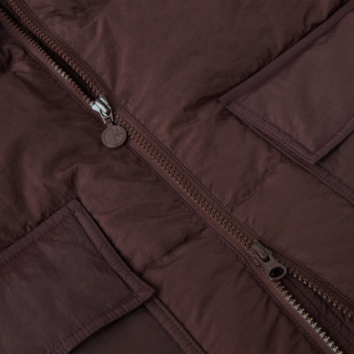 Polar Pocket Puffer Jacket - Bordeaux