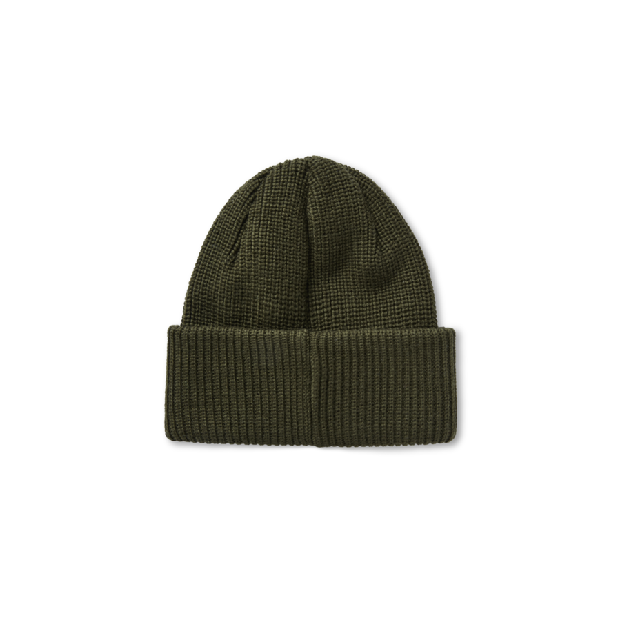Polar Earthquake Merino Beanie Army Green