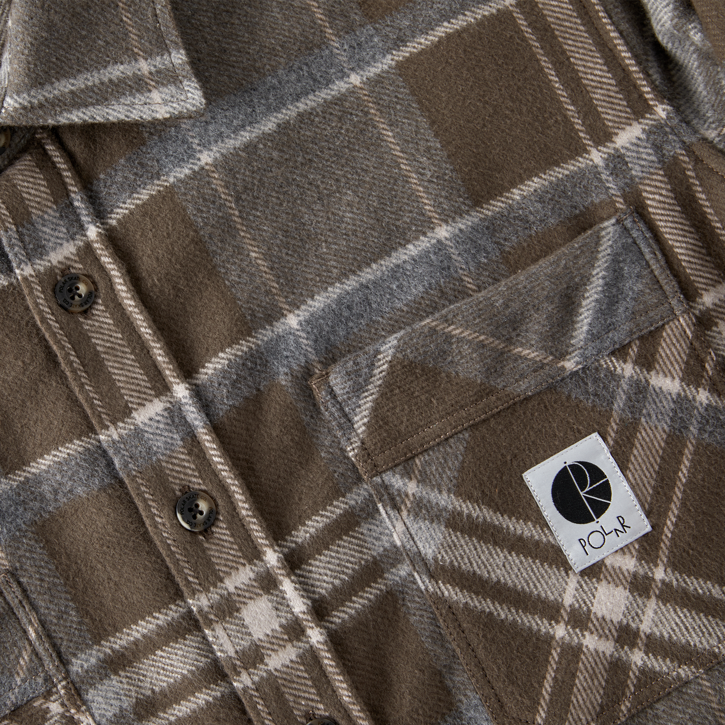 Polar Flannel Shirt Brown